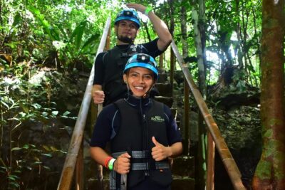 Río Secreto Playa del Carmen - The included gear: why the wetsuit and helmet lamp matter