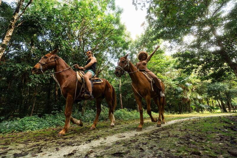 Riviera Maya: Horseback Ride, Zipline, and ATV Adventure - El Rey Polo Country Club horseback: the calm start that helps you enjoy the rest
