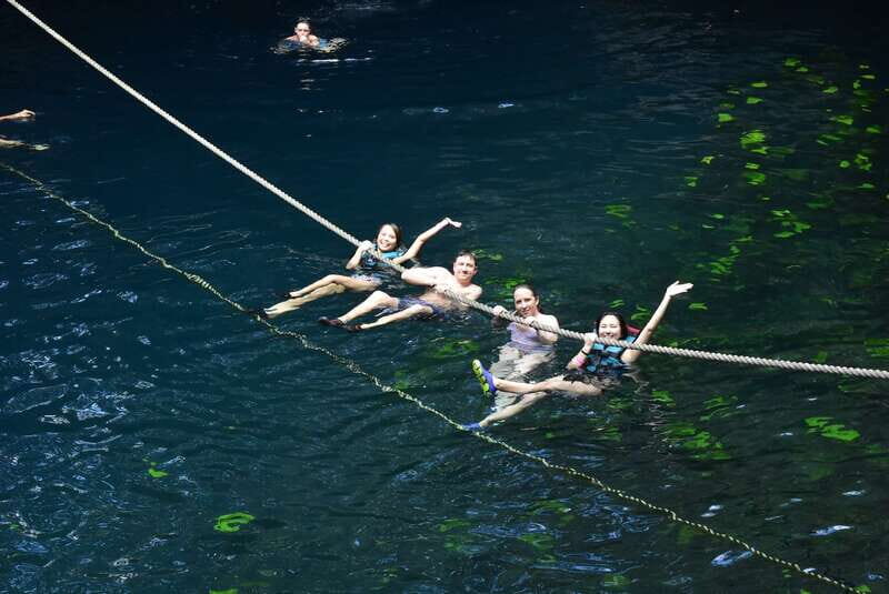 Riviera Maya: Horseback Ride, Zipline, and ATV Adventure - Cenote Verde Lucero swim: cool water, Mayan freshwater mood