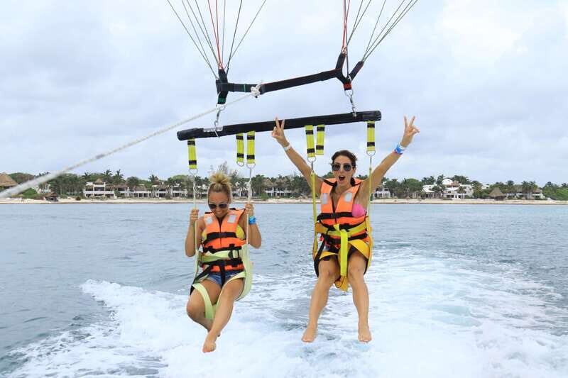 Riviera Maya: Parasailing Tour with Beach Club Access - Getting to the boat: shared pickup and small-group pacing