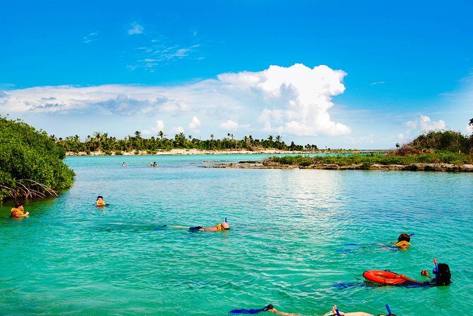 Riviera Maya Snorkeling Adventure: Lagoon, Cenotes Open & Cavern - Yal-Kú lagoon snorkeling: Ocean Inlet time with included gear