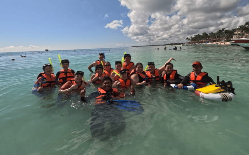 Riviera Maya: Tulum Ruins Tour, Turtle Swimming, Cenotes, and Lunch. - The cave cenote moment: stalactites, stalagmites, and a little controlled courage