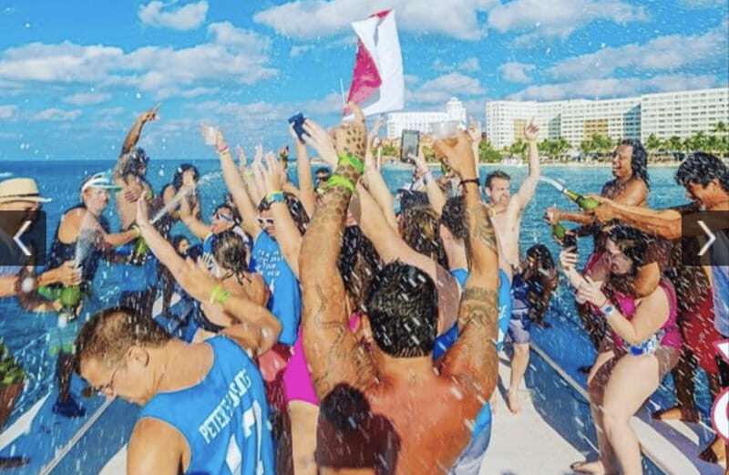 Rockstar Boat Party Cancun - Booze Cruise Cancun (18+) - The 3-Hour Flow: DJ Beats, Drinks, Water Time, Big Finish