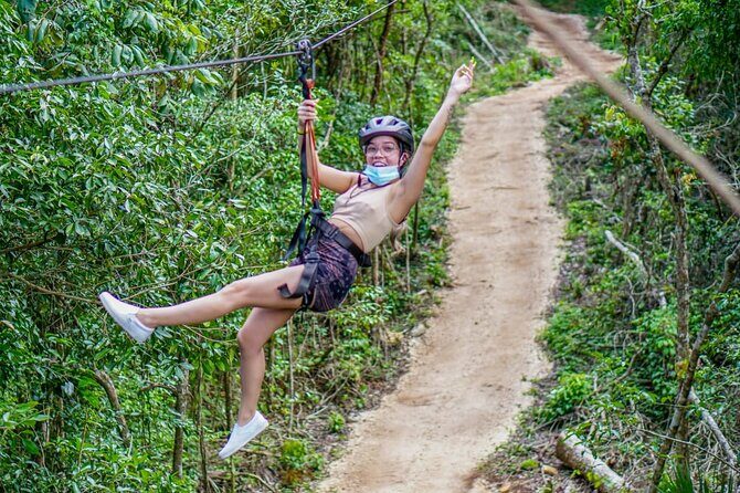 Shared ATV's and Zip Lines and Swimming in a Real Cenote. - Pickup in Cancun vs. Playa del Carmen: plan your timing