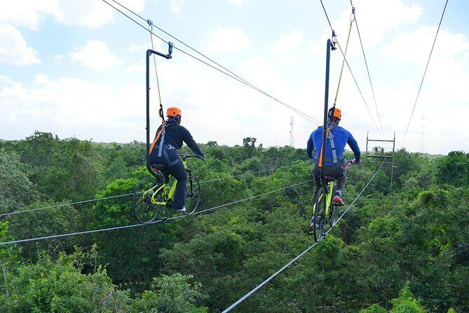 Sky Trail: Sky Bike, Tarzania, Bungee Swing & Zip Line with lunch - Safety gear, harness checks, and guide energy that keeps you steady