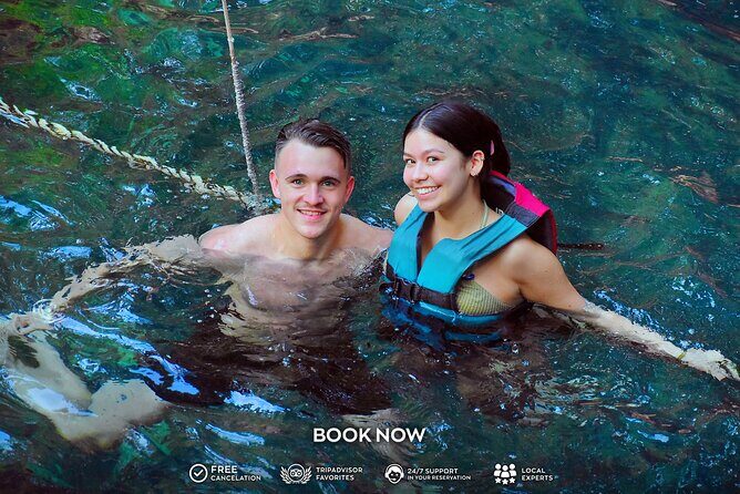 Small Group 3 Waterfall Cenotes Experience - Stop 1: Cenote Verde Lucero and the First Swim Moment