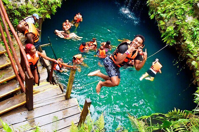 Small Group Explore 3 Secret Cenotes with Tequila Tasting - The zipline and jumping platform: why these parts are worth factoring in
