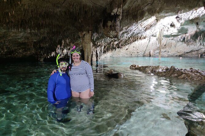 Small group tour in Tulum Ruins - Cenote Cave and GoPro pictures - Taak Bi Ha cenote: cave snorkeling, underwater lights, and GoPro-style photos