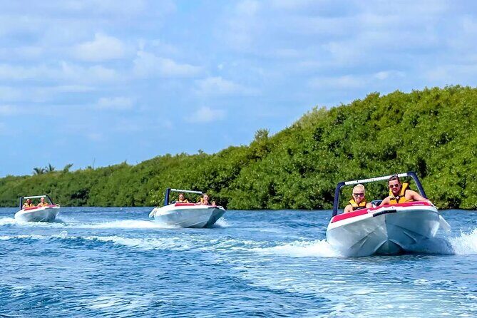 Speedboat Excursion: Thrilling Drive & Snorkel in Cancun Lagoon! - Group size, language, and how the experience feels in real life