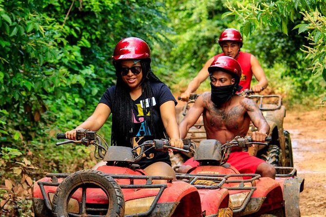 Super Combo ATV in Cancun with Zipline, Snorkel, Cenote, transfer - Stop 1: National Reef Park snorkeling in Puerto Morelos