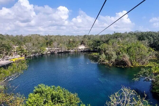 Tankah Mayan Village Zipline Nature Park - Lagoon ziplines and the water zipline: what the thrill really is