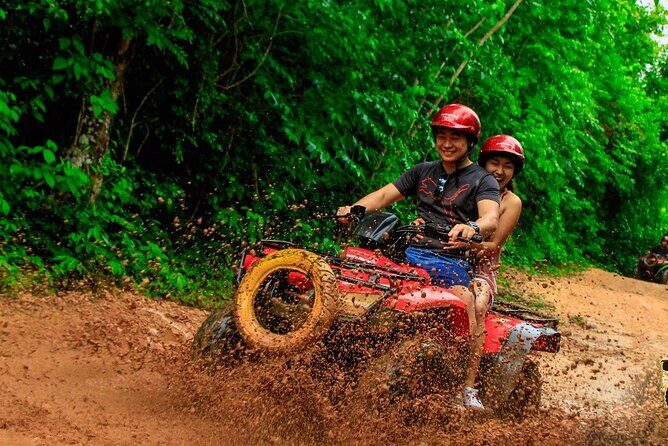 The Best Adrenaline Park! ATV´s Ziplines & Cenote swim experience from Cancun - ATV rides in the Mayan jungle: fun, simple, and safety-first