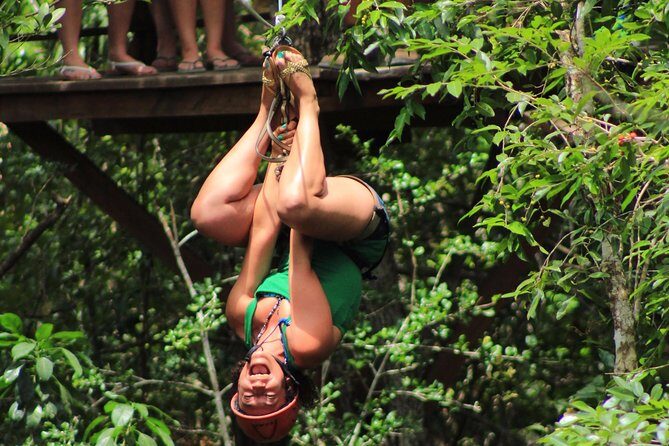 The best ATVs, zipline, cenote tour with lunch and transportation - Zip Lines Over the Canopy: Gear Included, Lines Can Be Short
