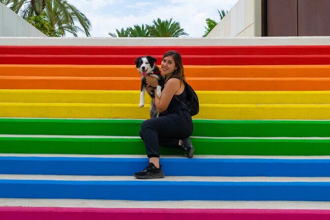 The Best of Isla Mujeres Private Walking Tour - Stop 2: Rainbow Stairs in La Gloria for color, photos, and easy shopping