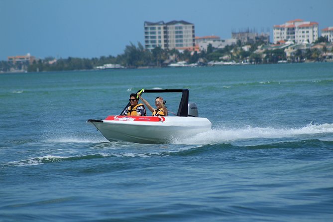 The most Intrepid Speedboat Adventure in Cancun Snorkel included - Punta Nizuc snorkeling: reef entry plus MUSA underwater art