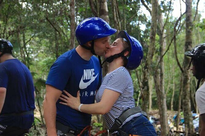 Thrills in Tulum's Jungle: Rappel, Ziplines, ATVs, Cenote & more - Cenote Swim First: Water Time, Lifejacket On