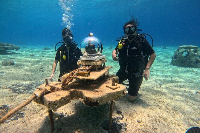 Try diving without previous experience from shore - Your Instructor and the Safety Vibe (Aída, Eider Pinillos, and Calm Coaching)