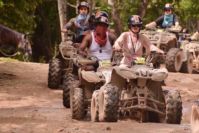 Tulum Adrenaline Tour ATV Ziplines and Cenote Swim Day - Six Ziplines Including a 1 km Run and a Splash Landing