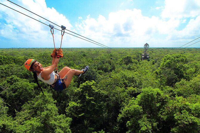 Tulum Adventure: Horses + ATV + Cenote + Zipline + Lunch - Zipline Day: Four Circuits, Stairs, and a Rappelling Wall