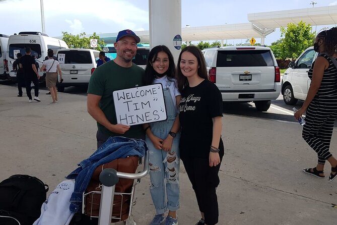 Tulum Airport to Downtown Tulum(Centro/Veleta/Aldea Zama)-One Way - The Value of a Name Sign at Gate 4 or 5