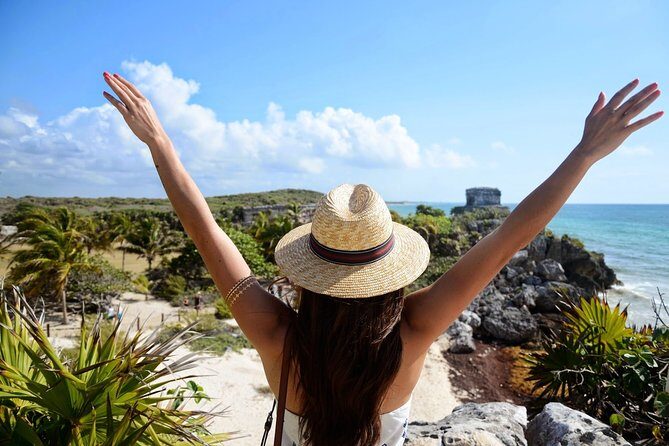Tulum and 3 more places with this Full Day for only one price! - Tulum at the Caribbean edge: ruins, sea views, and real photo time