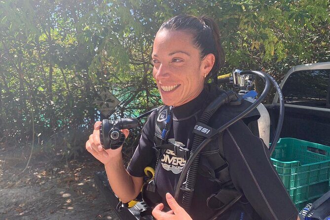 Tulum Area Experiences Guided 2 Tank Scuba Dive Casa Cenote & Barrier Reef-Lunch - Scuba guidance that keeps you calm in real time