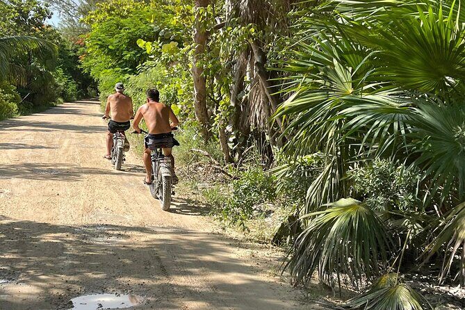 Tulum Area Experiences Guided E-Bike Tour- 3 Cenote's Snorkel/Swim & Local Lunch - The guide effect: Ricardo, Carlos, and Julieta as proof of the style