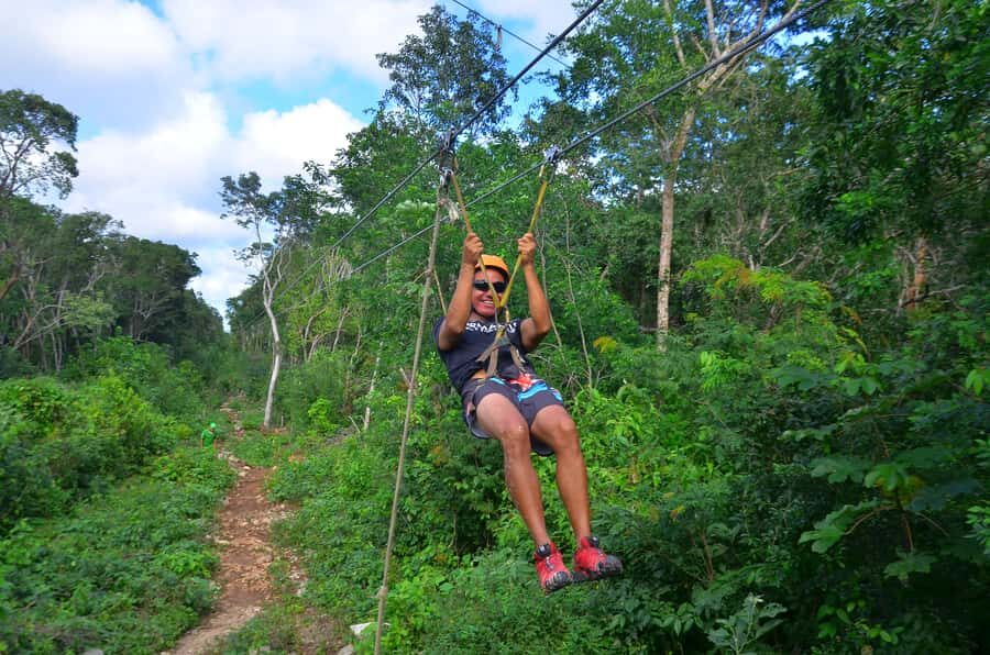 Tulum: ATV, Cenote, Zip lining and Rappelling Experience - Rappelling down ancient tree roots and ziplining over the jungle