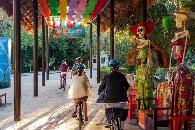 Tulum Bike Tour Tulum Maya Ruins Cenote Swimming Pueblo History Art Tacos Lunch - Downtown Tulum by Bike: Street-Real Life, Not Just Postcard Stops