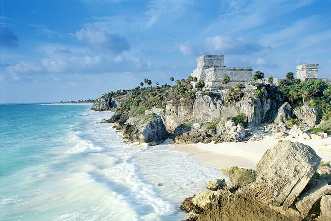 Tulum & Coba All Day Experience - Tulum ruins: the sea view and the commerce story