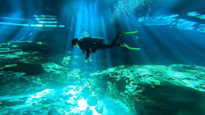 Tulum: Dos Ojos Cenote 2 Scuba Dives with Transfer Option - The 30-minute break plus spirits and an arts-and-crafts market stop