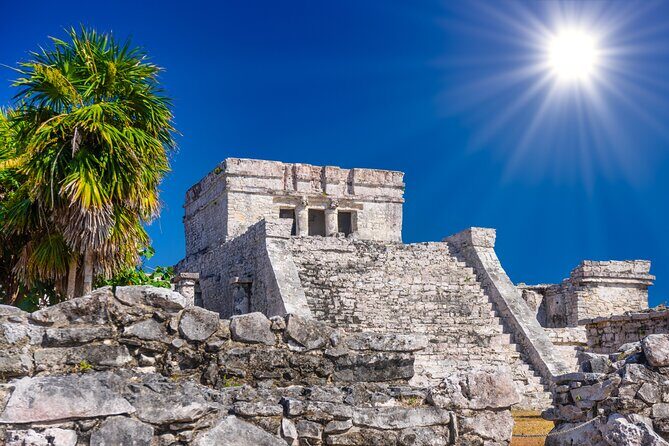 Tulum highlights tour, Cenote & Jungle Village pick up included - Cenote swim at the Dos Palmas stop: refreshing water, but plan for limited time