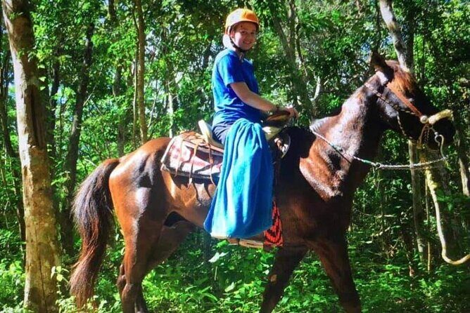 Tulum Jungle Horseback Ride + Cenote Dip & Traditional Lunch - The dry cave stop: shade, still air, and a break from the sun
