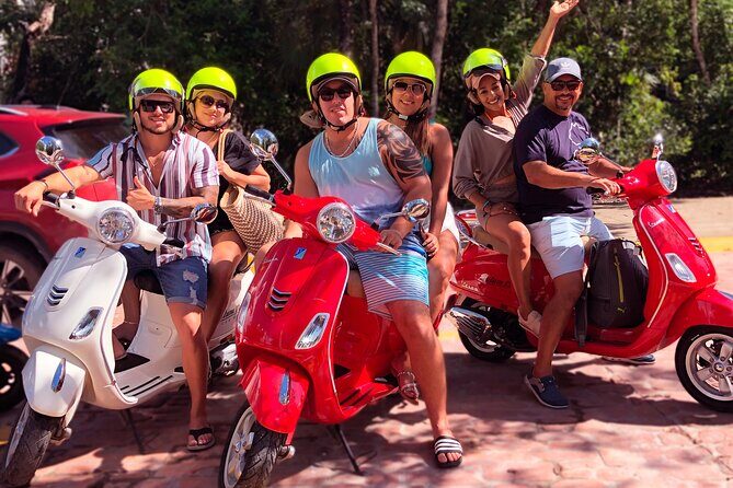 Tulum Vespa Tours with Lunch - Stop 1: Tulum Archaeological Site and the port-and-coast perspective