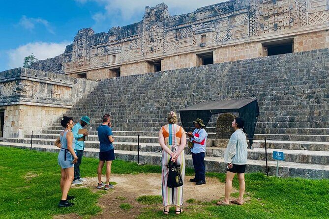 Uxmal, two Amazing Cenotes & Local Food Tour from Mérida - Zona Arqueologica Uxmal: a guided walk plus your own photo time