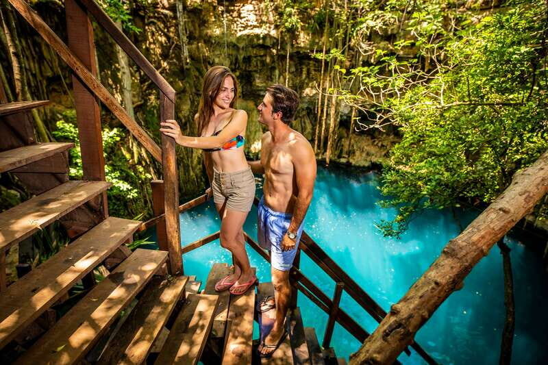 Uxmal: Vintage Land Rover Expedition to Uxmal Cenotes - Two cenotes, two chances to cool off in Mayan waters