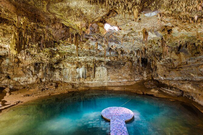 Visit Chichen Itza & the Magical Cenotes Ik Kil & Suytun - Suytun Cenote: jungle light, a circular shape, and stalactites you’ll want to notice