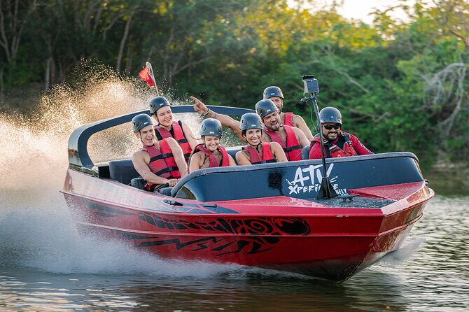 Xcaret ATV Xperience in Cancun with Lunch - Optional extras: Jetboat and photo/360 add-ons