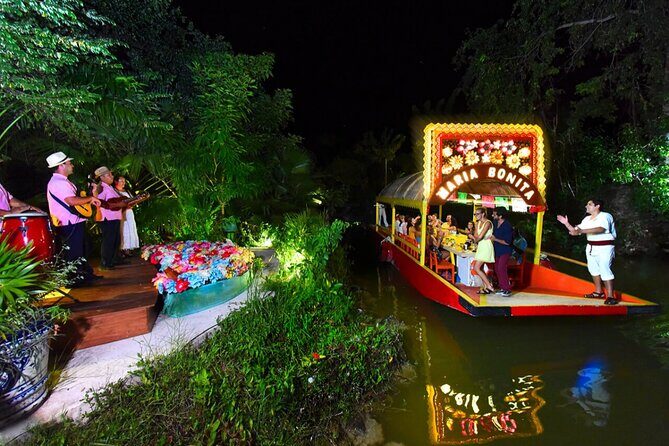Xoximilco Night Cruise With Round Transportation from Tulum City - Games, Contests, and the Host: How Participation Works