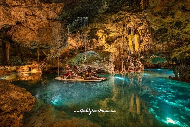 Xplor zip line park with transportation - Swim in the Rio de Stalactitas: The 400-Meter Water Moment