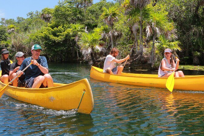 Zip lining and Canoe Monkey jungle in Tulum - Cenote rappel and sacred water time: what to expect