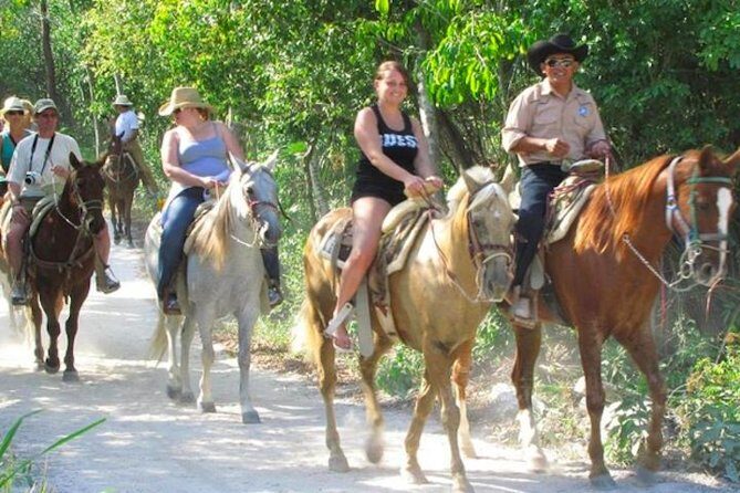 Ziplining and Horseback Riding Experience from Cancun and Playa del Carmen - Zipline Safety, Harness Time, and the Cenote Reset